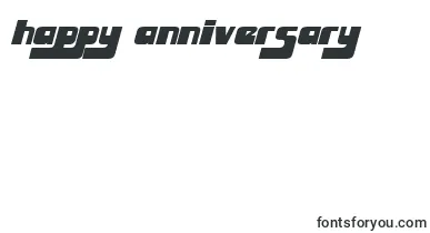HuggyBearItalic font – happy Anniversary Fonts